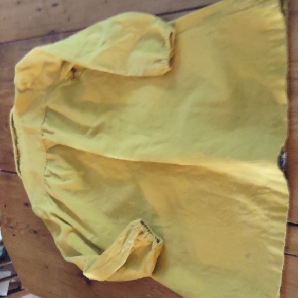 Mini boden corduroy dress mustard yellow with colored buttons so cute sz 7/8 y - Picture 3 of 3